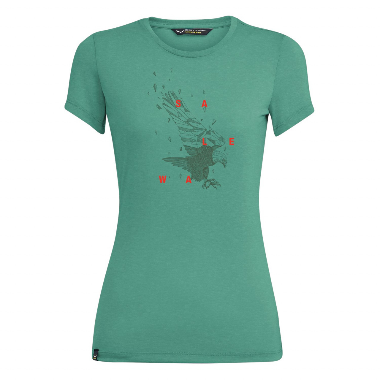 T-Shirts Salewa Eagle Figure Dri-Release® Mulher Verdes 706CHFGAM